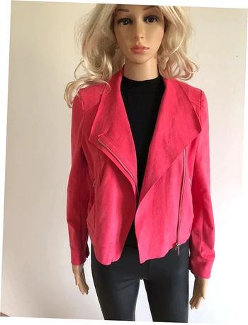 Veste légère rose en suédine Morgan taille 38 jamais portée (taille petit)