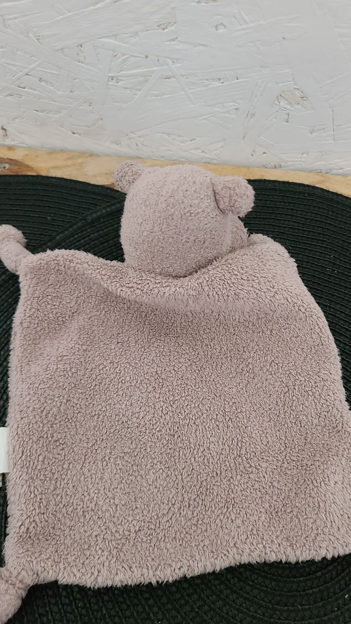 Doudou plat hippopotame marron TOPICREM - photo numéro 2