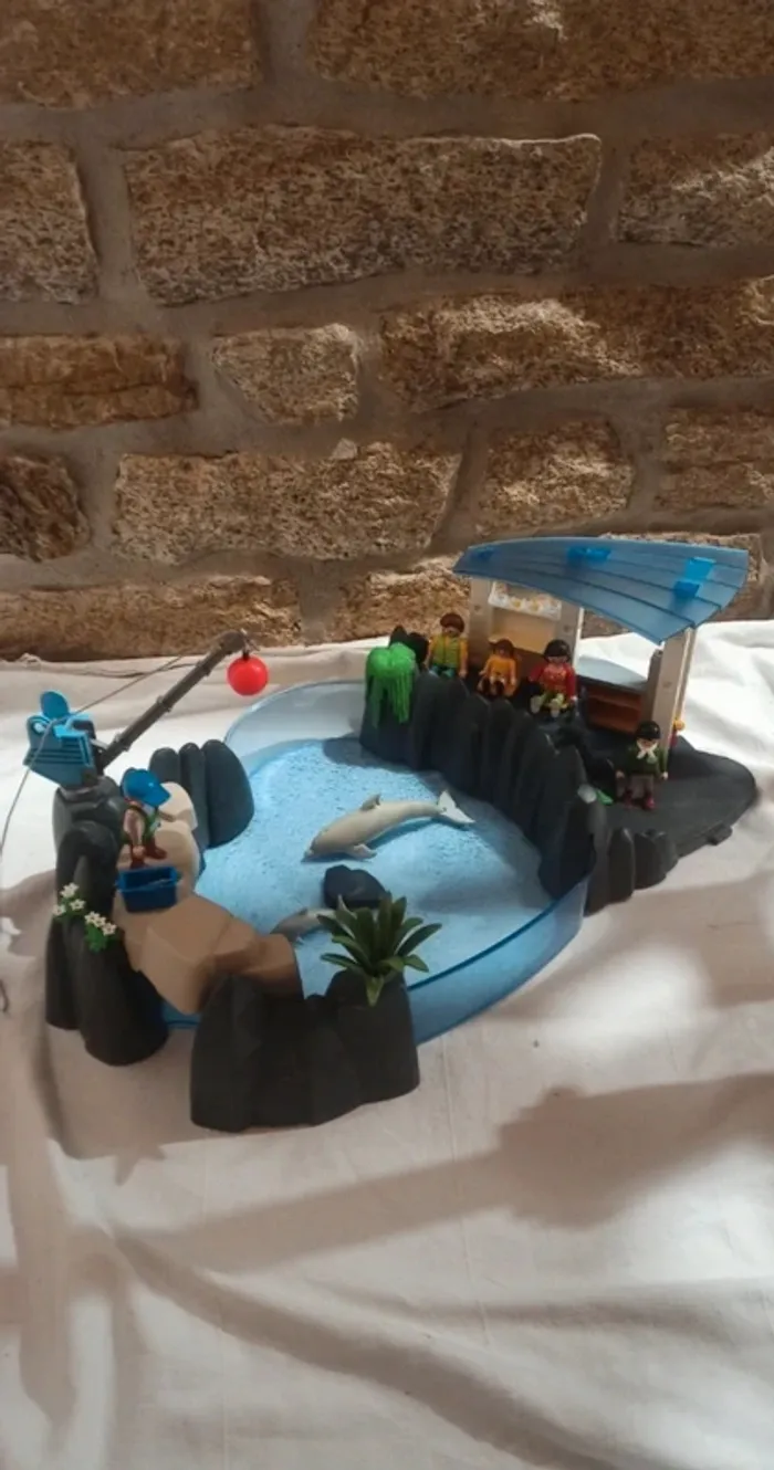 Delphinarium bassin aquatique avec dauphins playmobil - photo numéro 2