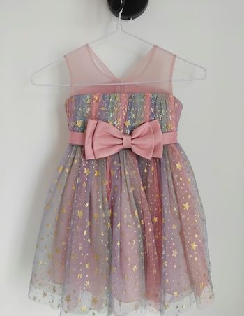 ROBE Rose Tenue de Fêtes Noël Soirée 4 ans 👗