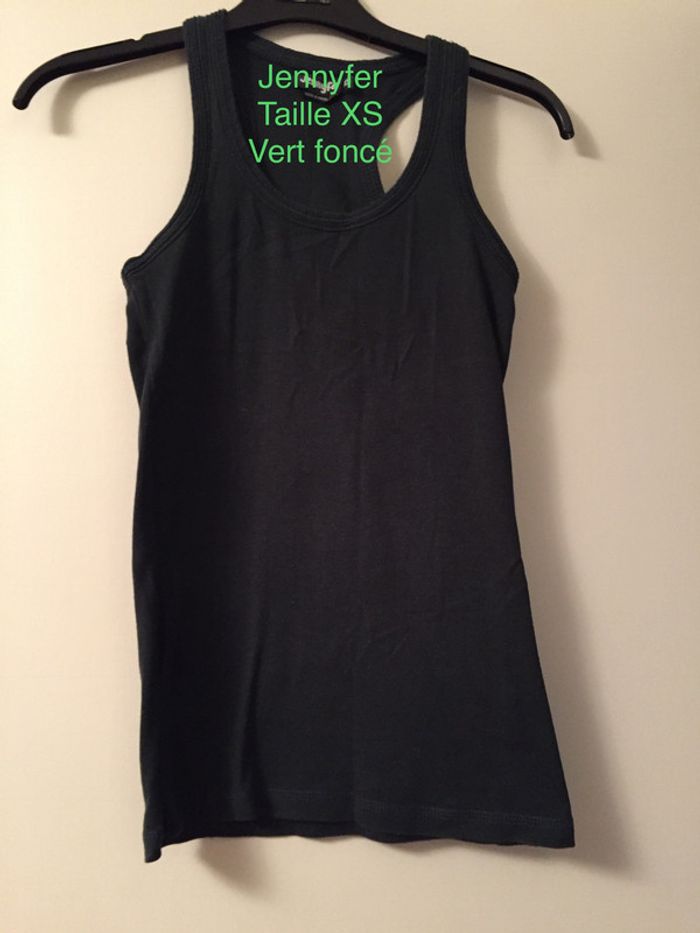 Top Jennyfer vert foncé Taille XS