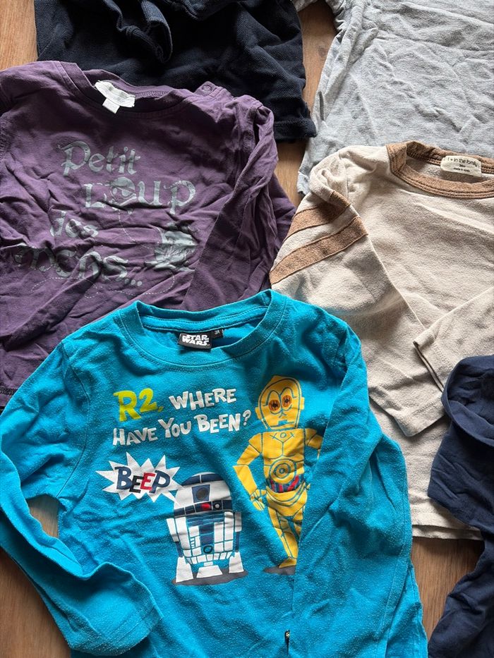 Lot 9 t shirt 3 ans kiabi star wars okaibi - photo numéro 2