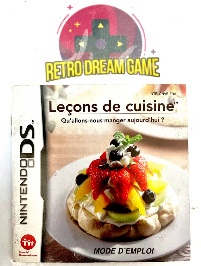 Notice Lecons de cuisine pour DS