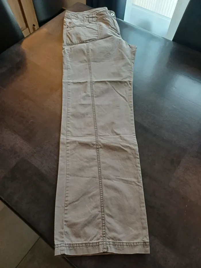 Pantalon droit beige