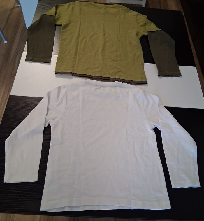 Lot de 2 T-shirt manche longue garçon taille 8 ans - photo numéro 2
