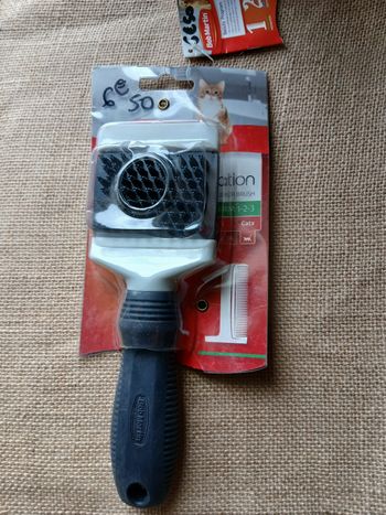 Brosse de toilettage pour chat.