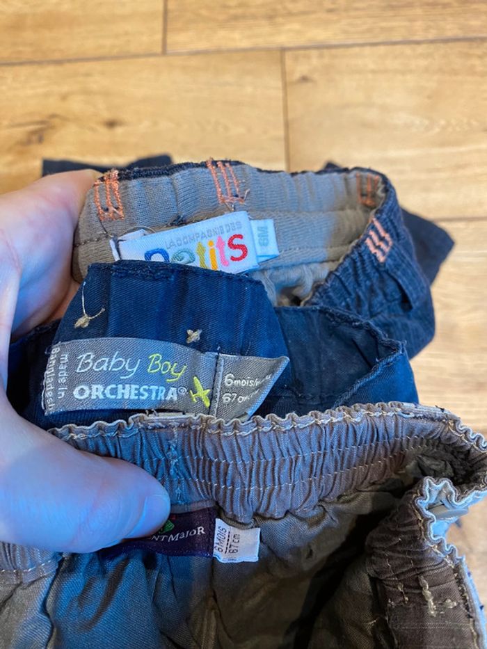 Lot de 3 pantalons 6 mois orchestra sergent major - photo numéro 3