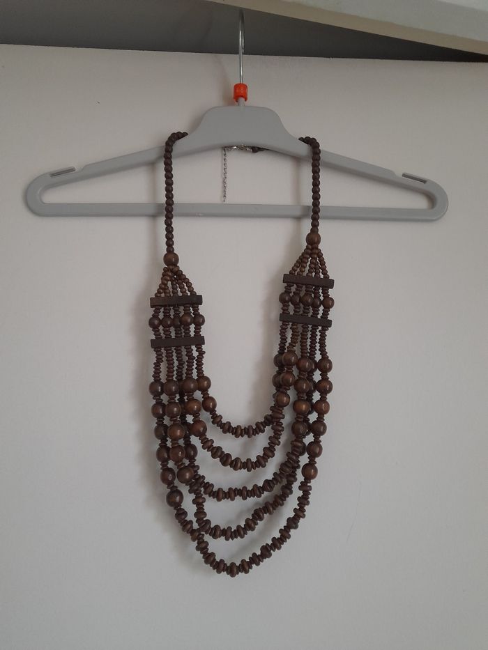Collier Africai  en bois - photo numéro 5