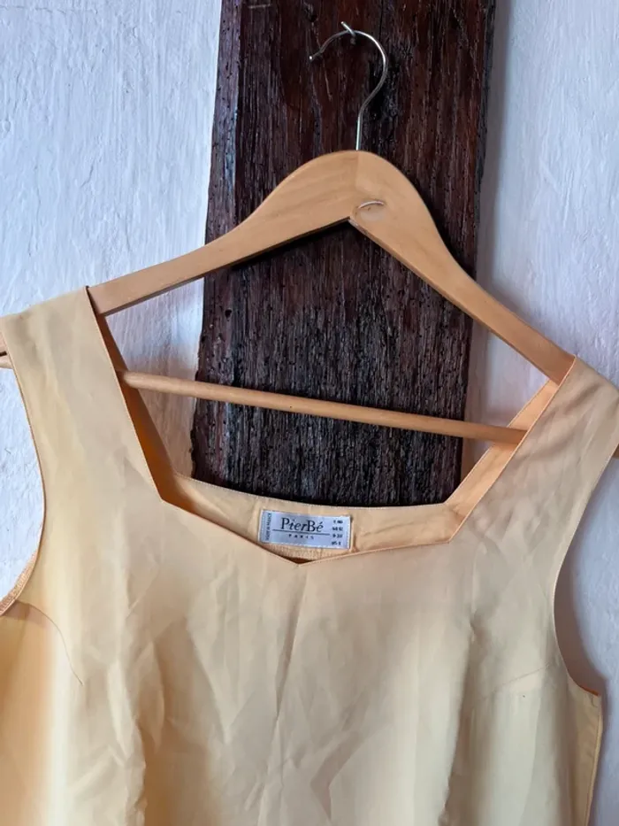 Top jaune pastel – PierBé Paris – douceur & bonne humeur – T. 40 - photo numéro 4