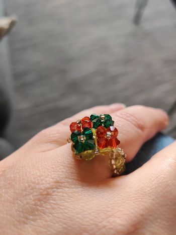 Bague en perles de Swarovski