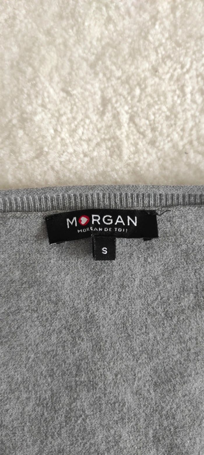 Pull gris Morgan S avec strass - photo numéro 10