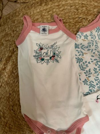 Lot bodys Petit Bateau 3 mois