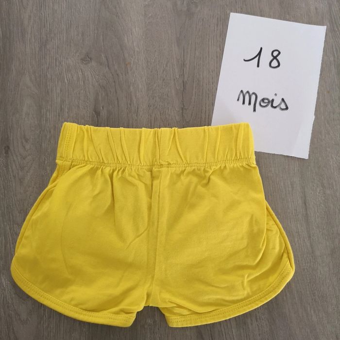 Short jaune mixte - photo numéro 3