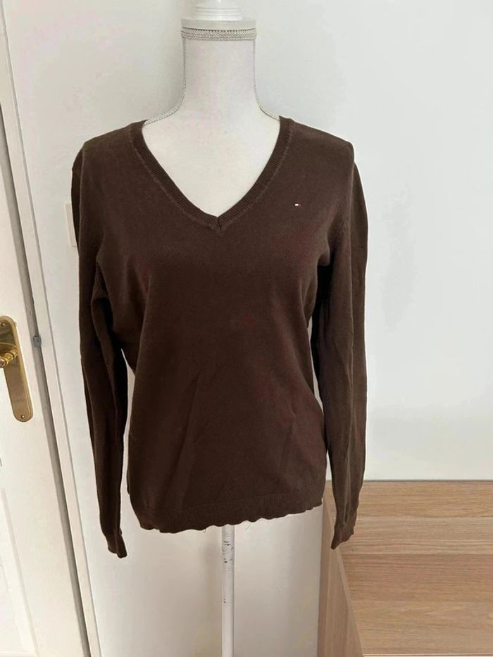 Pull marron tommy Hilfiger