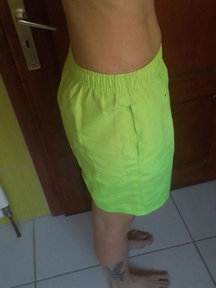 Short de bain femme jaune fluo - photo numéro 4