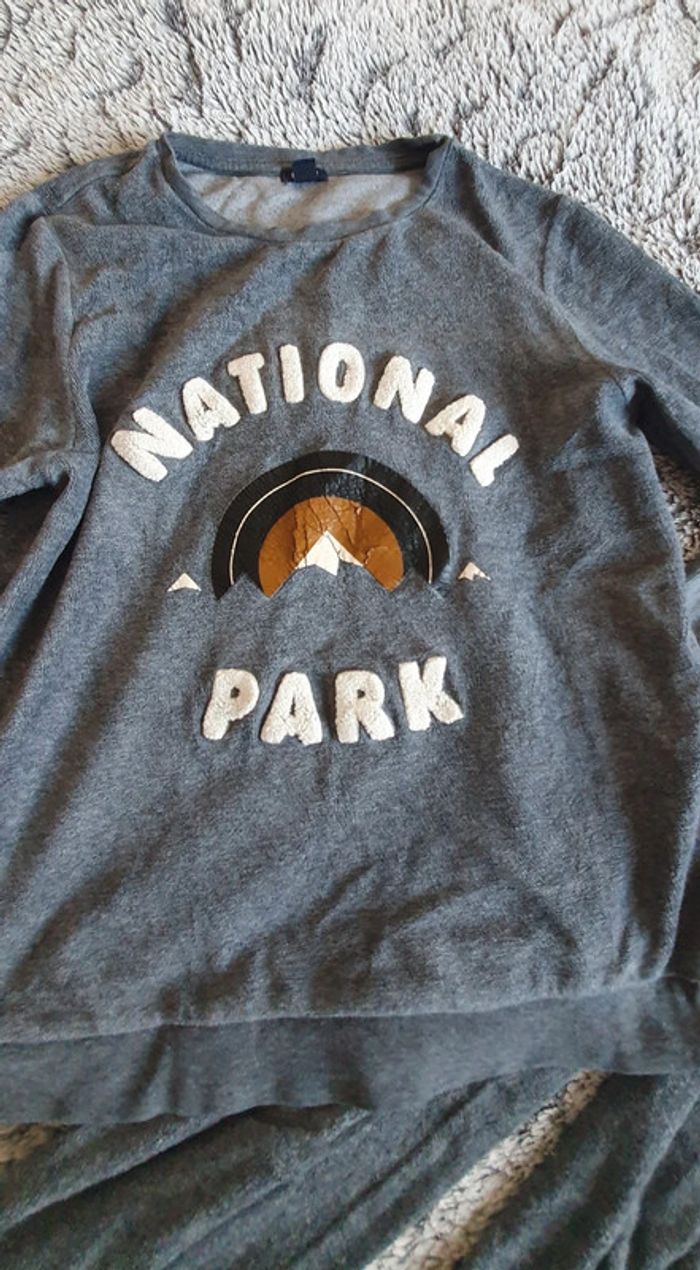 Pyjamas en velours Kiabi - 10 ans - photo numéro 3