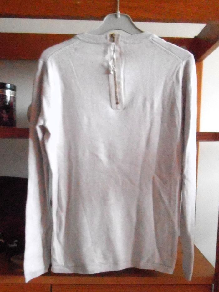 Sweat femme, blanc crème, Zara, taille S 36 - photo numéro 2