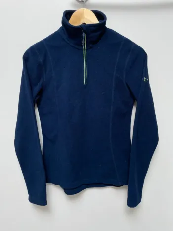 Roxy polaire fleece navy blue Womens XS quart zip