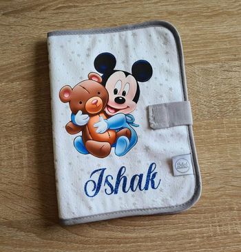 Protège carnet de santé personnalisé mickey