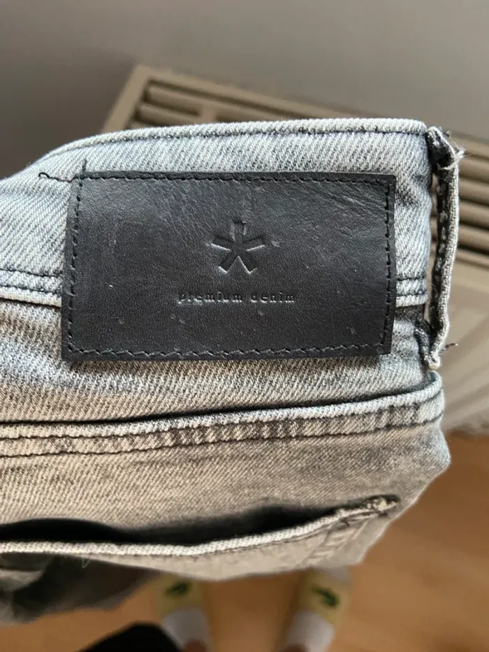 Pantalon jeans coupe slim gris CELIO - photo numéro 4