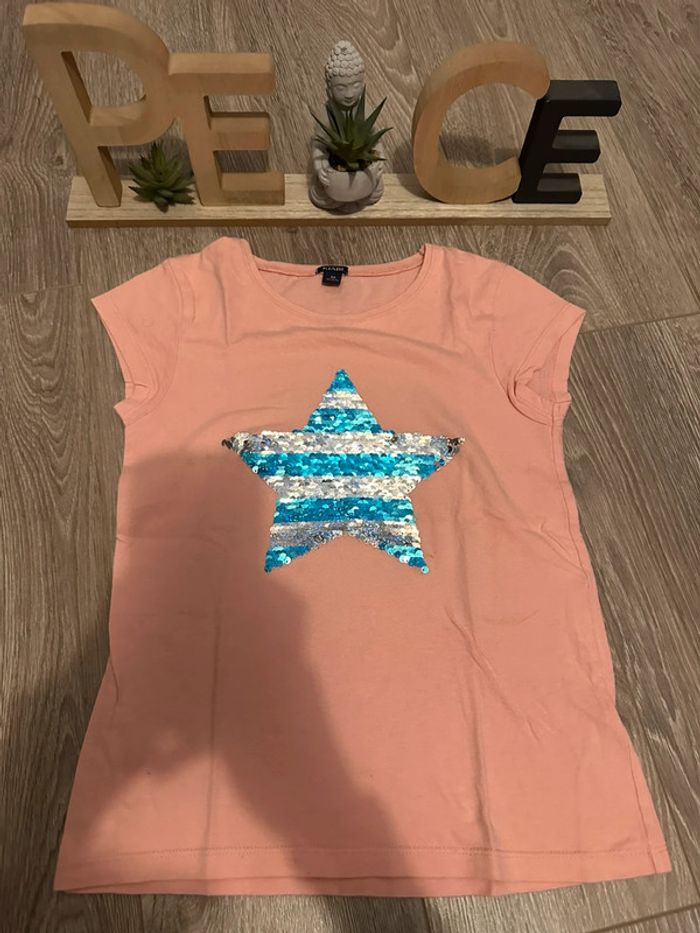 T-shirt MC 8 ans avec perles réversibles - photo numéro 2