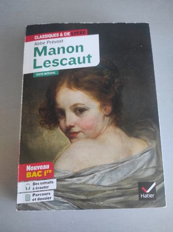 Livre Manon Lescaut