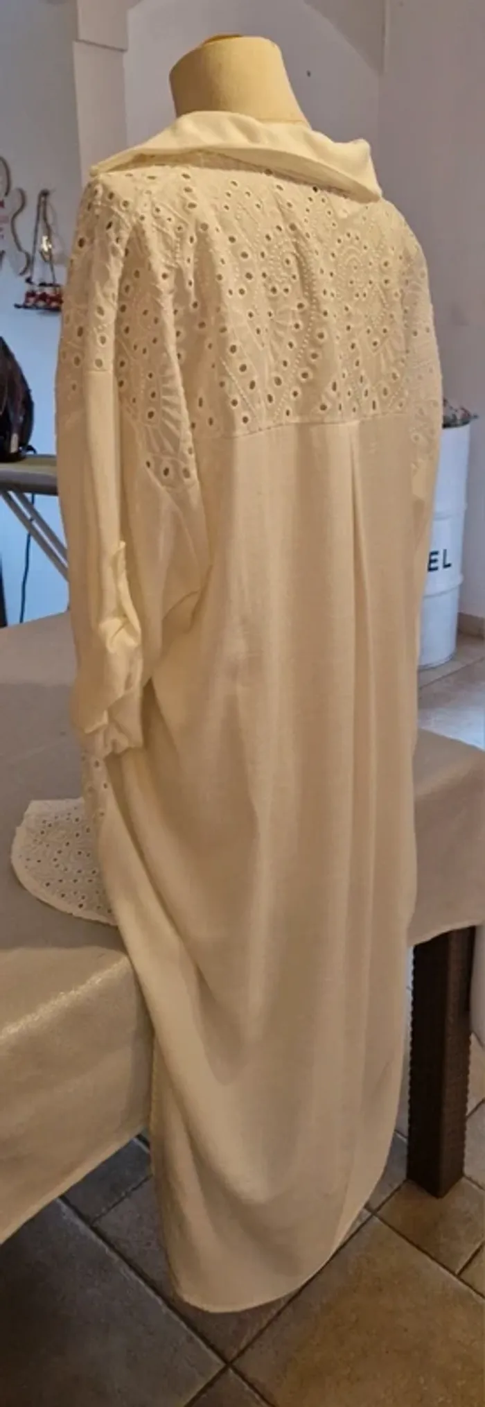 Chemise tunique New Collection blanche avec broderie - photo numéro 14