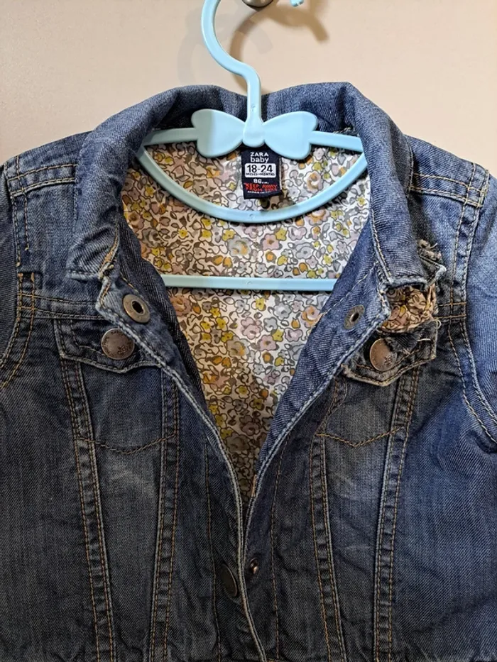 Veste en jeans - Zara - 18/24mois - photo numéro 4