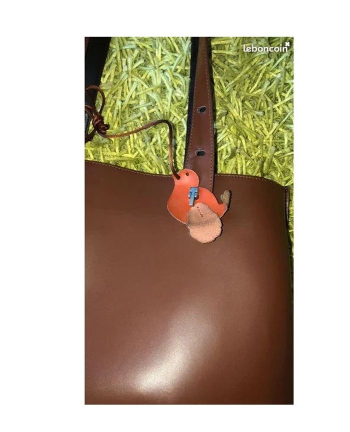 🔆 Chic et neuf sac Lamarthe brun cuir L37,5 x H31 cm et 56 cm avec lanière P 12cm - photo numéro 10