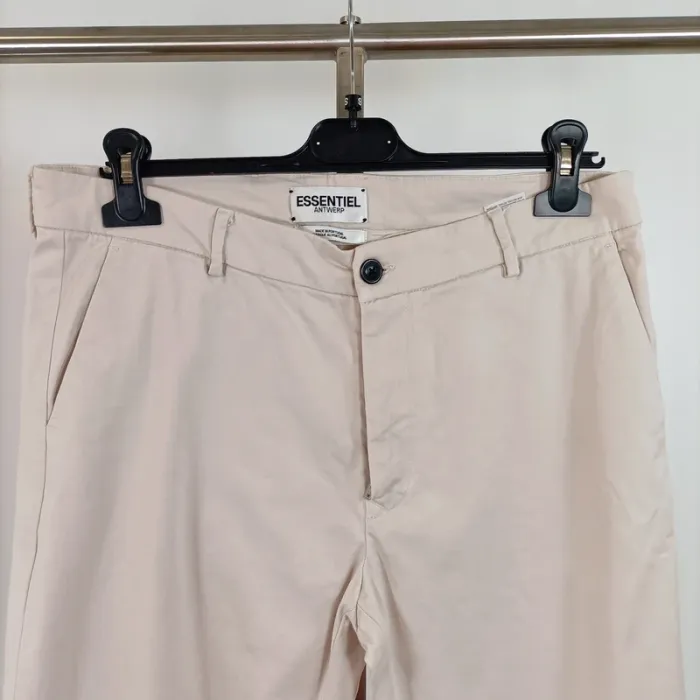 Pantalon beige Essentiel Antwerp - Taille 34 - Coupe droite élégante A589 - photo numéro 2