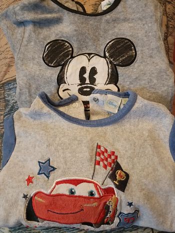 Lot pyjama Disney Mickey et cars