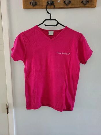 T-shirt rose bonbon taille M 38