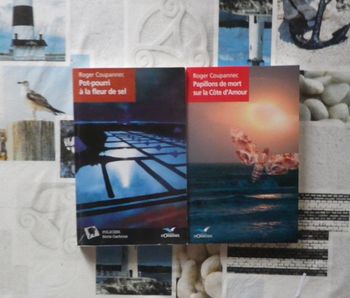 2 thrillers de Roger Coupannec Papillons de mort sur la Côte d'Amour et Pot-Pourri à la fleur de sel