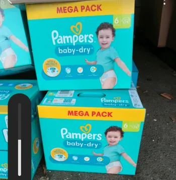 Pampers Baby dry 296 couches