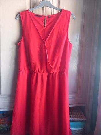 Robe courte rouge T38 Kiabi