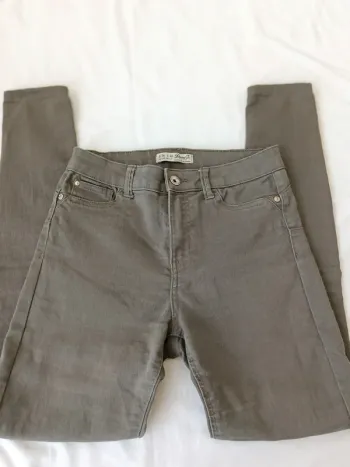 Jean skinny taille haute kaki Denim &Co taille 36