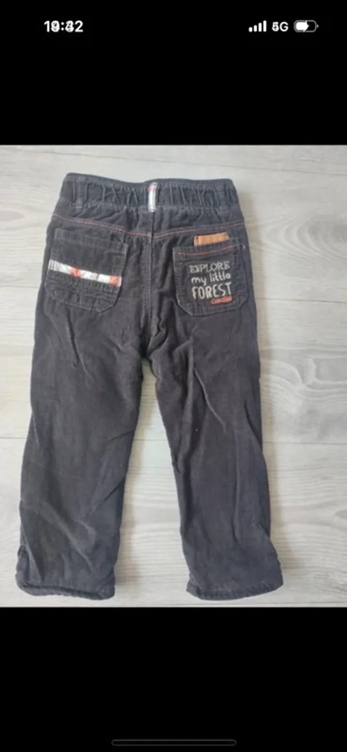 Pantalon doublé Obaibi taille 23 mois - photo numéro 2