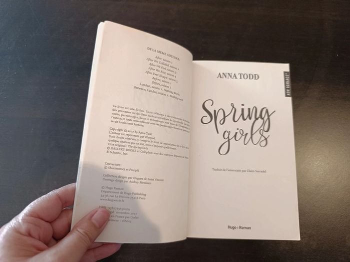 Livre SPRING GIRLS - Anna Todd - photo numéro 2
