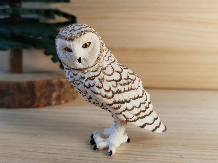 PAPO Chouette blanche Figurine animal de la forêt - photo numéro 2