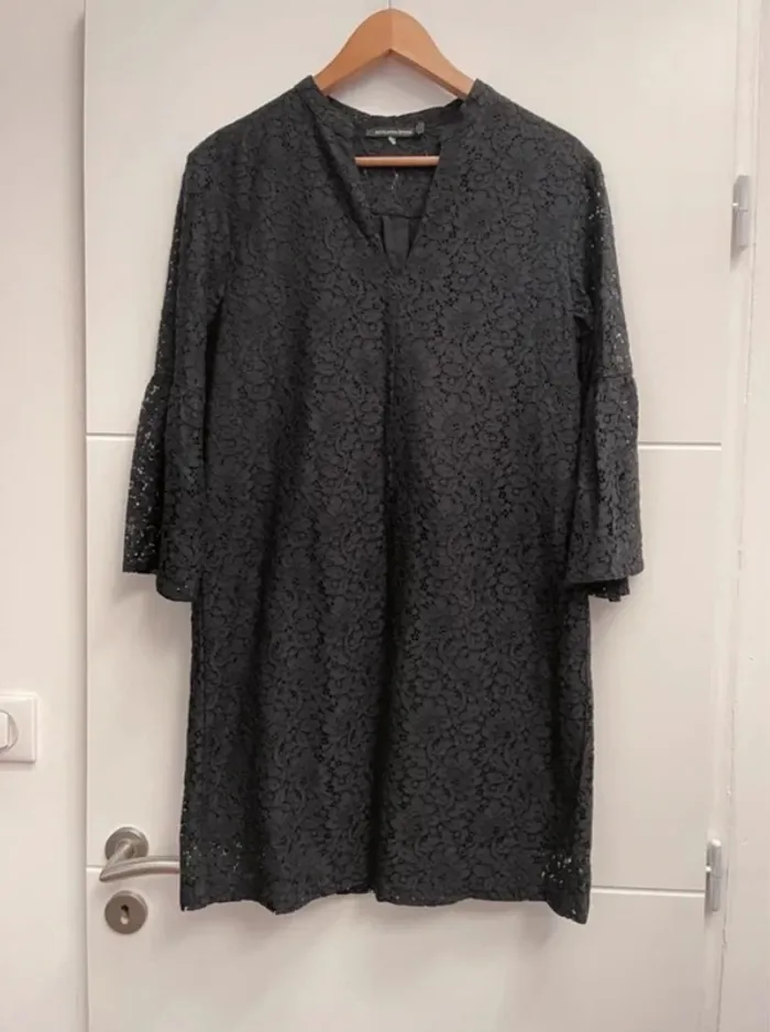 Superbe robe noire en dentelle fluide neuve Monoprix 🌸 S 36 - photo numéro 5