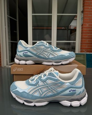 Asics gel nyc bleu blanc 41