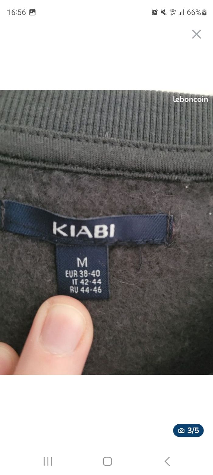 Sweat femme gris-KIABI-Taille M(38/40) - photo numéro 3