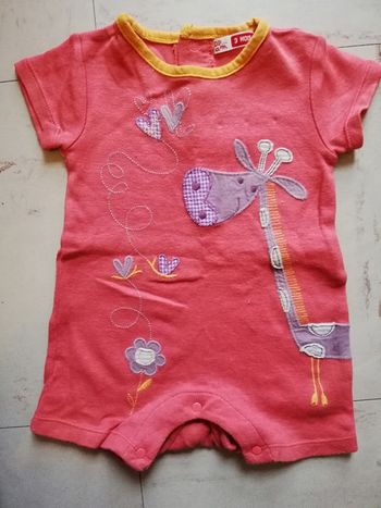 Combinaison short body 3 mois