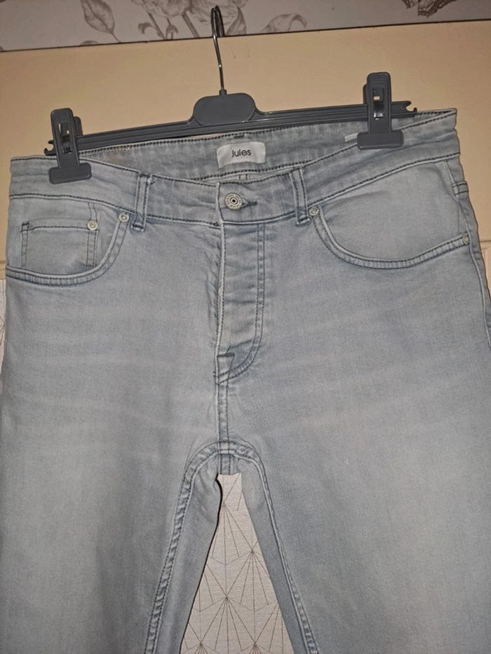 Pantalon droit Jules 40 homme bleu clair W30 L34 tbe - photo numéro 2