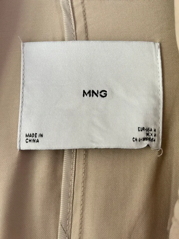 Trench Oversize Fluide Écru Mango Taille M - photo numéro 3