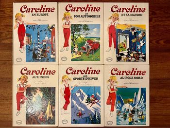Lot de 6 livres anciens Grands albums hachette jeunesse bd Caroline Pierre Probst