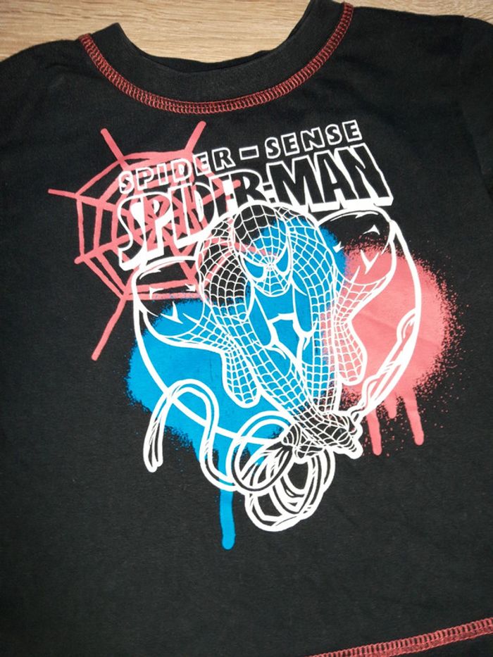 Maillot manches longues 2 3 ans spiderman - photo numéro 2