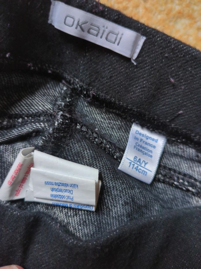 Jegging legging noir Okaïdi 6 ans - photo numéro 3