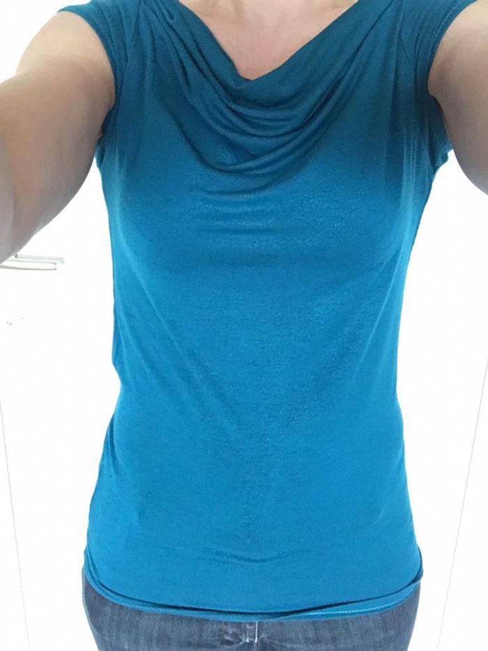 Top bleu turquoise