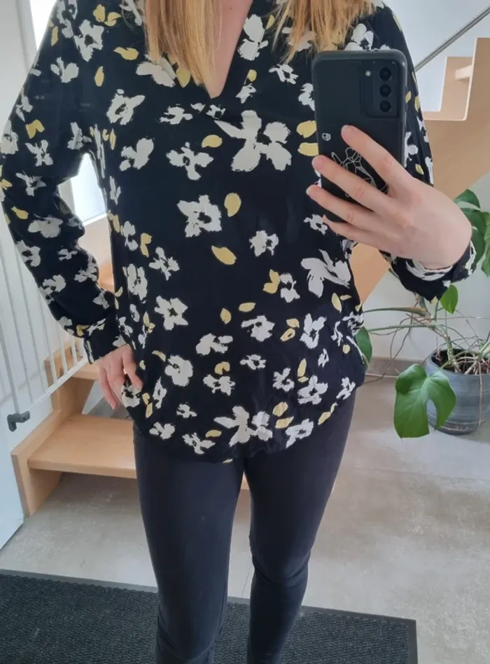 Blouse ICHI fleurs - photo numéro 5